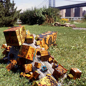 At Play In Landscape with 108 Cubes by Rumiko "Rumi"  Tsuda Estate, Image 1.