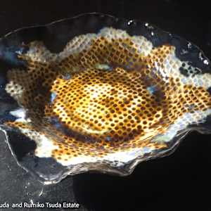 Sunset, Plate with Kamakurabori by Rumiko "Rumi"  Tsuda Estate, Image 1.