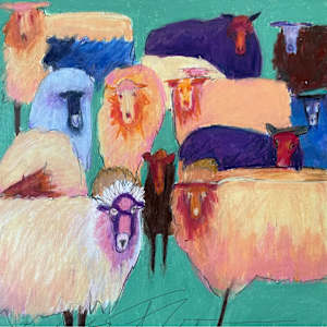 Colorful sheep by Jeanne Goodman