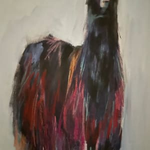 Colorful Black Llama by Jeanne Goodman