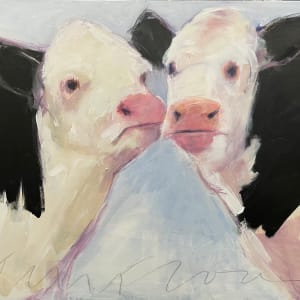 Kissing cows by Jeanne Goodman