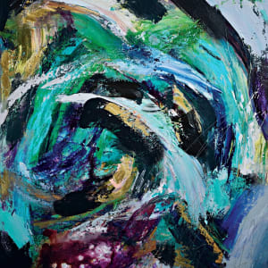 "Her Light Shines Through" by Dawn South  Image: Acrylic and ink on gallery wrapped canvas
24” x 30”