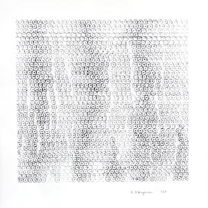 Mangroves, 1,560 lotus impressions by Morrison Polkinghorne, Image 1.