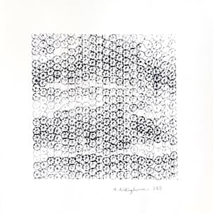 Three Squared, 1194 lotus impressions by Morrison Polkinghorne, Image 1.