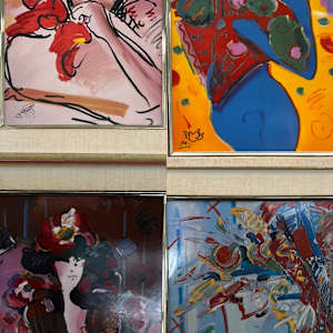 Blushing Beauty / Suzin / Fan Dancer / Brown Lady by Peter Max