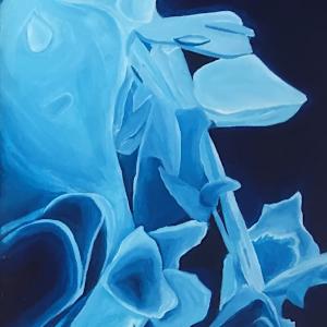 "Blue Door" Triptych Panel by Nick Aquilino, Image 2.