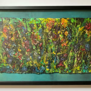 Riot of Wildflowers by Cheryl Boc-Chidester  Image: Framed art in a shadow box