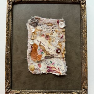 Her-Stories; Swietej Anny by Cheryl Boc-Chidester  Image: The artwork in a vintage frame