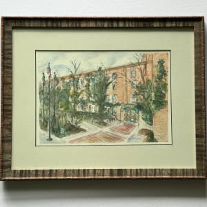 Argus 1 Building by Cheryl Boc-Chidester  Image: Argus 1 Building, framed with conservation materials and a vintage frame