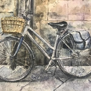 Textures of Lucca by Cheryl Ann Boc-Chidester  Image: Detail - bicycle