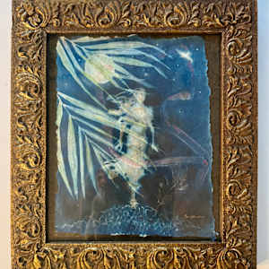 Thelxinoe by Cheryl Ann Boc-Chidester  Image: Framed in a vintage frame