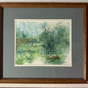 Dexter-Huron Bridge by Cheryl Boc-Chidester  Image: Framed, with conservation materials