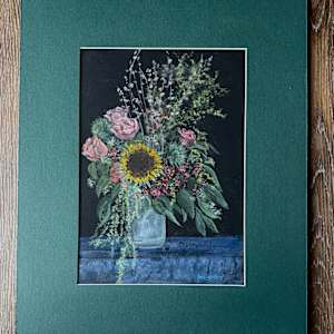 Gallery Walk Still Life by Cheryl Ann Boc-Chidester  Image: Gallery Walk Still Life, matted