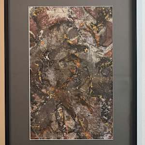 Echoes Above by Cheryl Ann Boc-Chidester  Image: Echoes Above, matted and framed with archival materials 