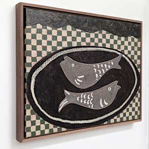 Plated Fish by Kari Breitigam  Image: framed side view