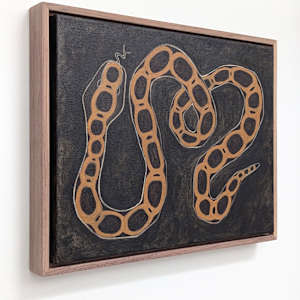 Rat Snake by Kari Breitigam  Image: framed side view