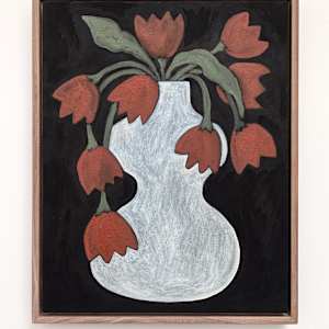 Red Tulips by Kari Breitigam  Image: framed