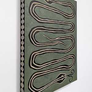 Ribbon Snakes by Kari Breitigam  Image: side view