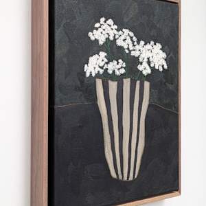 Striped Vase by Kari Breitigam  Image: framed side view