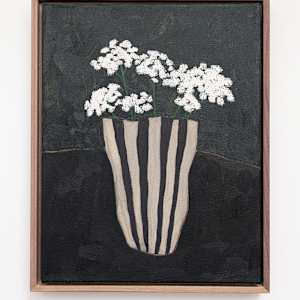 Striped Vase by Kari Breitigam  Image: framed