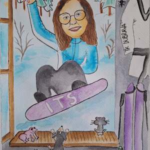 Karikatura Inženjerka prometa by Tomislava Mihalj, Image 1.