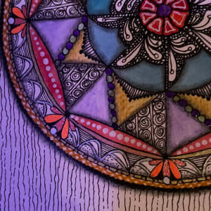 Mardi Gras Mandala by Donna Norton 