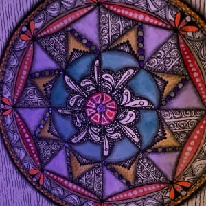 Mardi Gras Mandala by Donna Norton 
