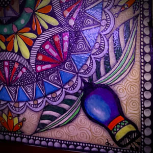 Neon Mandala by Donna Norton 