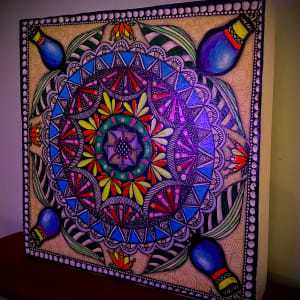 Neon Mandala by Donna Norton 