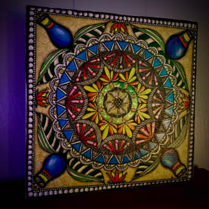 Neon Mandala by Donna Norton 