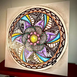 “Flower Within Flower Mandala by Donna Norton 