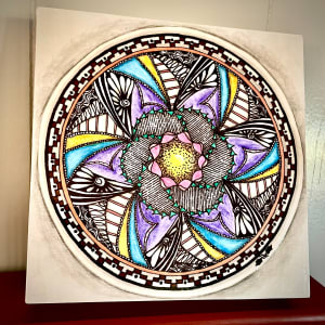 “Flower Within Flower Mandala by Donna Norton 