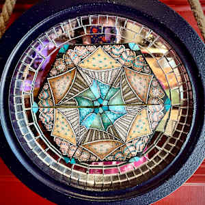 Magical Mirrored Hexagon Tile Series #1 by Donna Norton, Image 1.