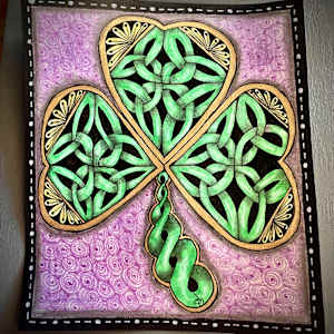 Triquetra Knot Shamrock by Donna Norton, Image 1.