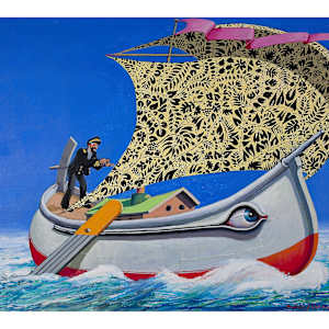 Untitled, Acrylic, 2010 (Captain Haddock) by Peter Jooren