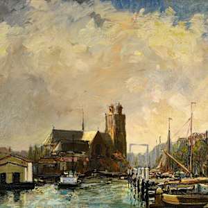 Oil on Canvas, 2009 (Dordrecht Grote Kerk #3) by Peter Jooren