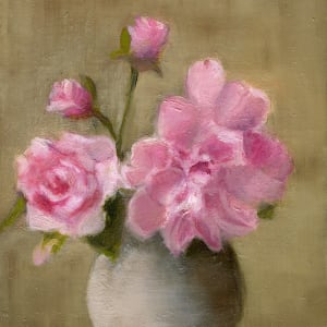 Pot of  Peonies by Rachael Ryan