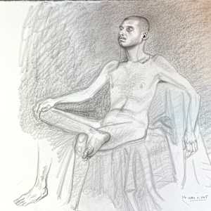 Untitled (male nude model) by Spence Guerin