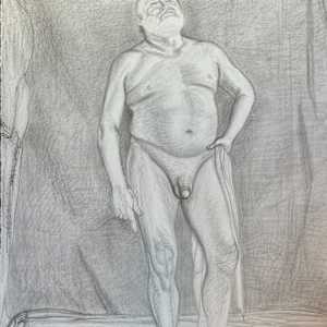 Untitled (nude male model) by Spence Guerin