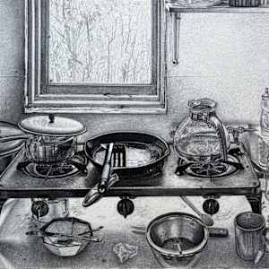Wasilla 3-burner, pots & pans by Spence Guerin