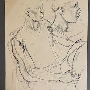 Untitled (Seated young woman at FSU) by Spence Guerin