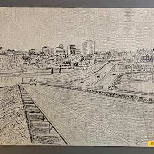 View of Anchorage from Midtown 1975 by Spence Guerin, Image 1.