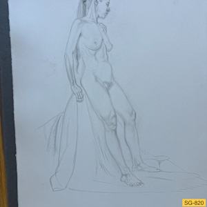 Untitled (Standing nude female model, by Spence Guerin, Image 1.