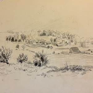 Untitled (Rolling hills landscape near Fort Knox, Kentucky) by Spence Guerin