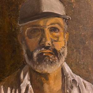 Self Portrait, Candlelight by Spence Guerin