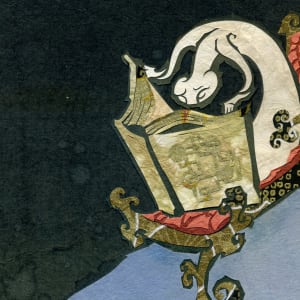 Travel Reading by Patrick Gannon  Image: Travel Reading • detail: reader