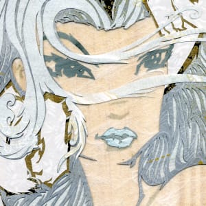 Cold as the Winter Wind, Sharp as a Fox • Yuki-Onna by Patrick Gannon  Image: Cold as the Winter Wind, Sharp as a Fox • Yuki-Onna • detail:  face