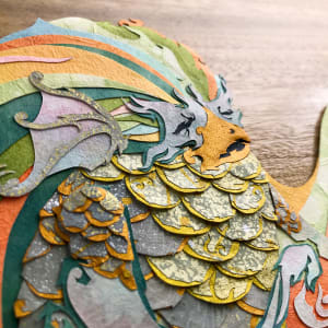 Look to the Sea ・ Amabie by Patrick Gannon  Image: Look to the Sea • Amabie • detail: layered scales