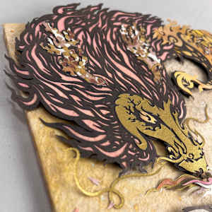 Carried on a Breeze by Patrick Gannon  Image: Carried on a Breeze, detail: a luxurious mane and antlers