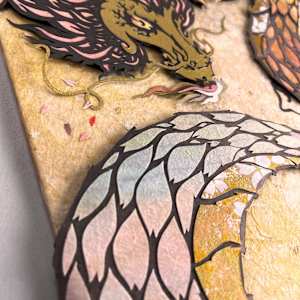 Carried on a Breeze by Patrick Gannon  Image: Carried on a Breeze, detail: gradient color, layered depth